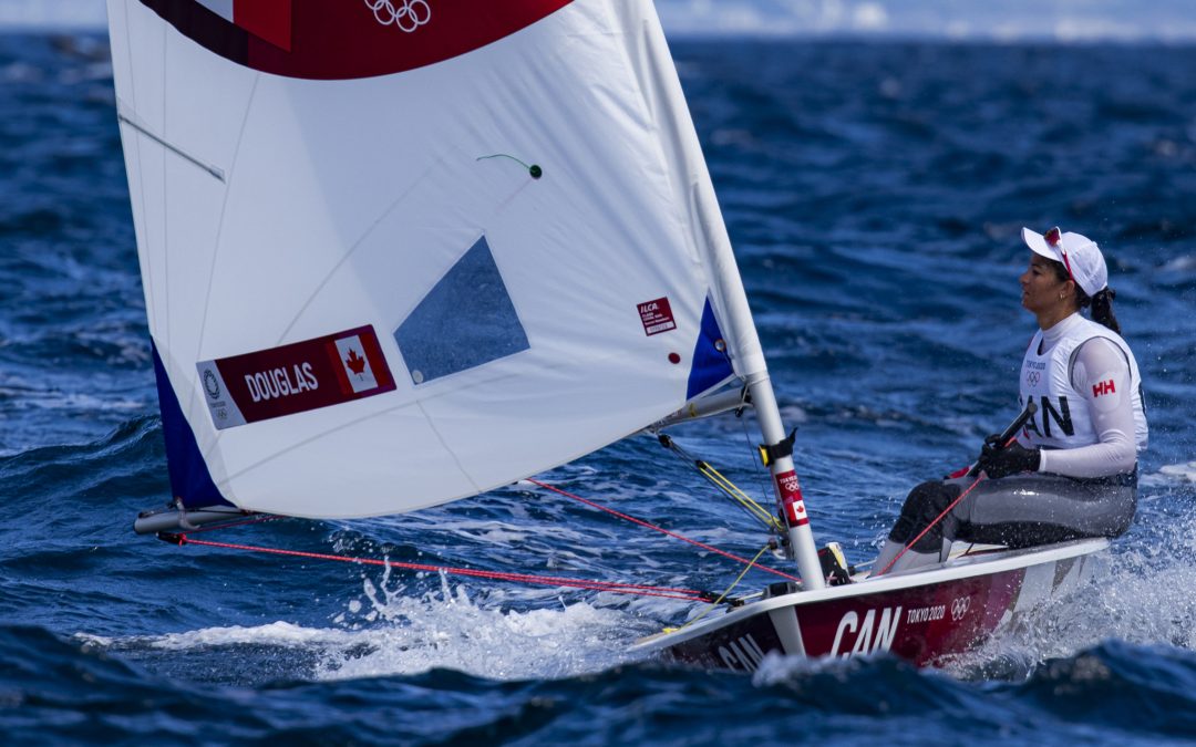 Final battles for Sarah Douglas tonight to qualify for the Laser Radial Medal Race at Tokyo 2020