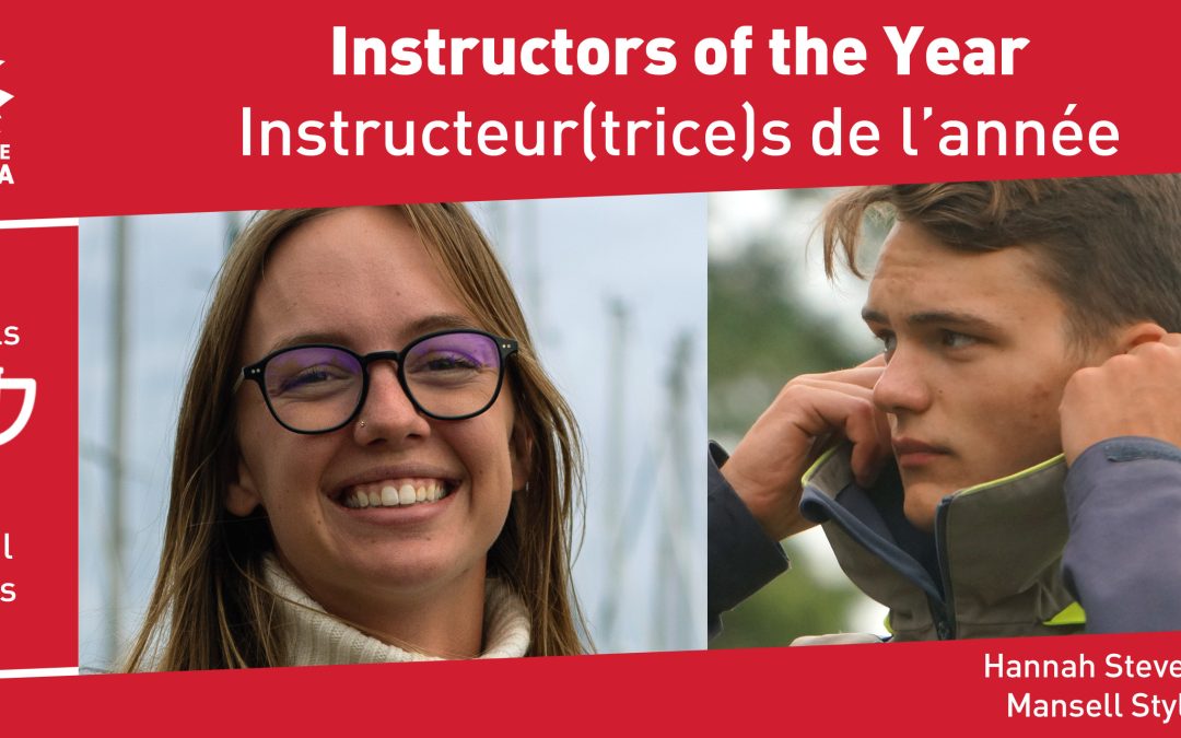 Hannah Stevens and Mansell Styles named Sail Canada 2020 and 2021 Instructors of the Year