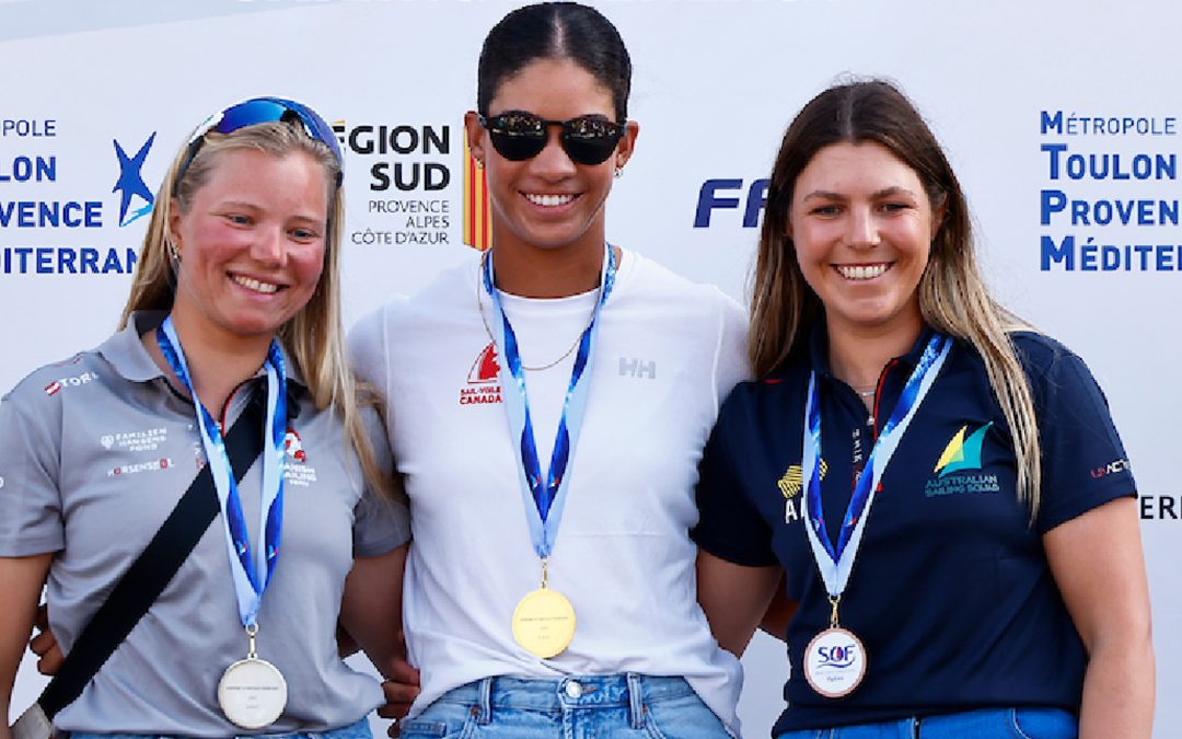 Sarah Douglas wins gold at the French Olympic Week sailing competition