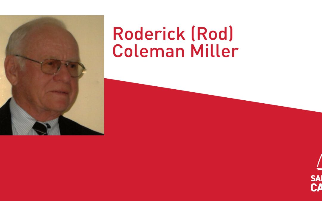 Sail Canada Past High Performance Leader Roderick (Rod) Coleman Miller, one of the architects of the Learn to Sail program, has passed away