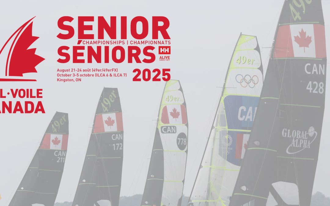 Sail Canada announces dates of its Senior 49er and 49erFX and ILCA 6 and 7 Senior Championships